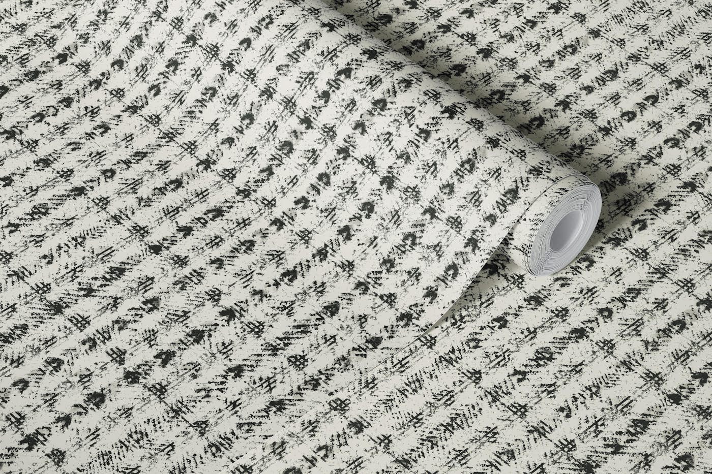 Timeless classic tweed mill grey wallpaper roll