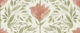 Painted charm nature motif green