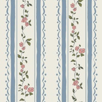 Vintage Cottagecore Farmhouse blue papel pintado