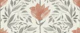 Painted charm nature motif red
