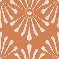 Abstract Floral Rust Brown tapete
