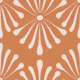 Abstract Floral Rust Brown