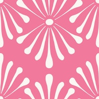 Abstract Floral Hot Pink tapete