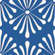 Abstract Floral Blue