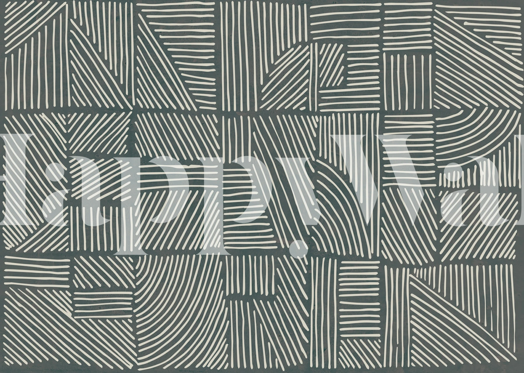 Irregular lines wallpaper in a room setting