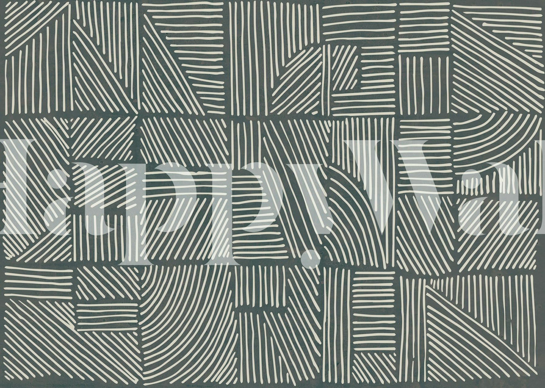 Irregular lines wallpaper in a room setting