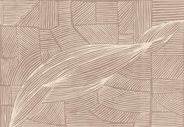Interlacing Lines in taupe