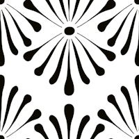 Abstract Floral Black And White tapety