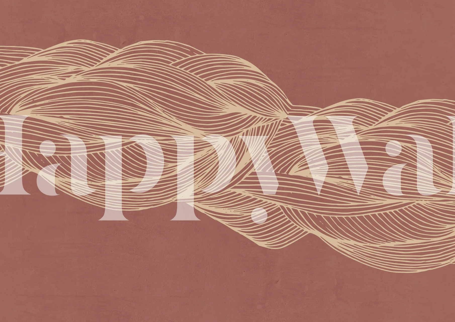 tapeta Interlacing Lines v místnosti