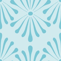 Abstract Floral Light Blue Turquoise tapety