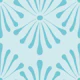 Abstract Floral Light Blue Turquoise