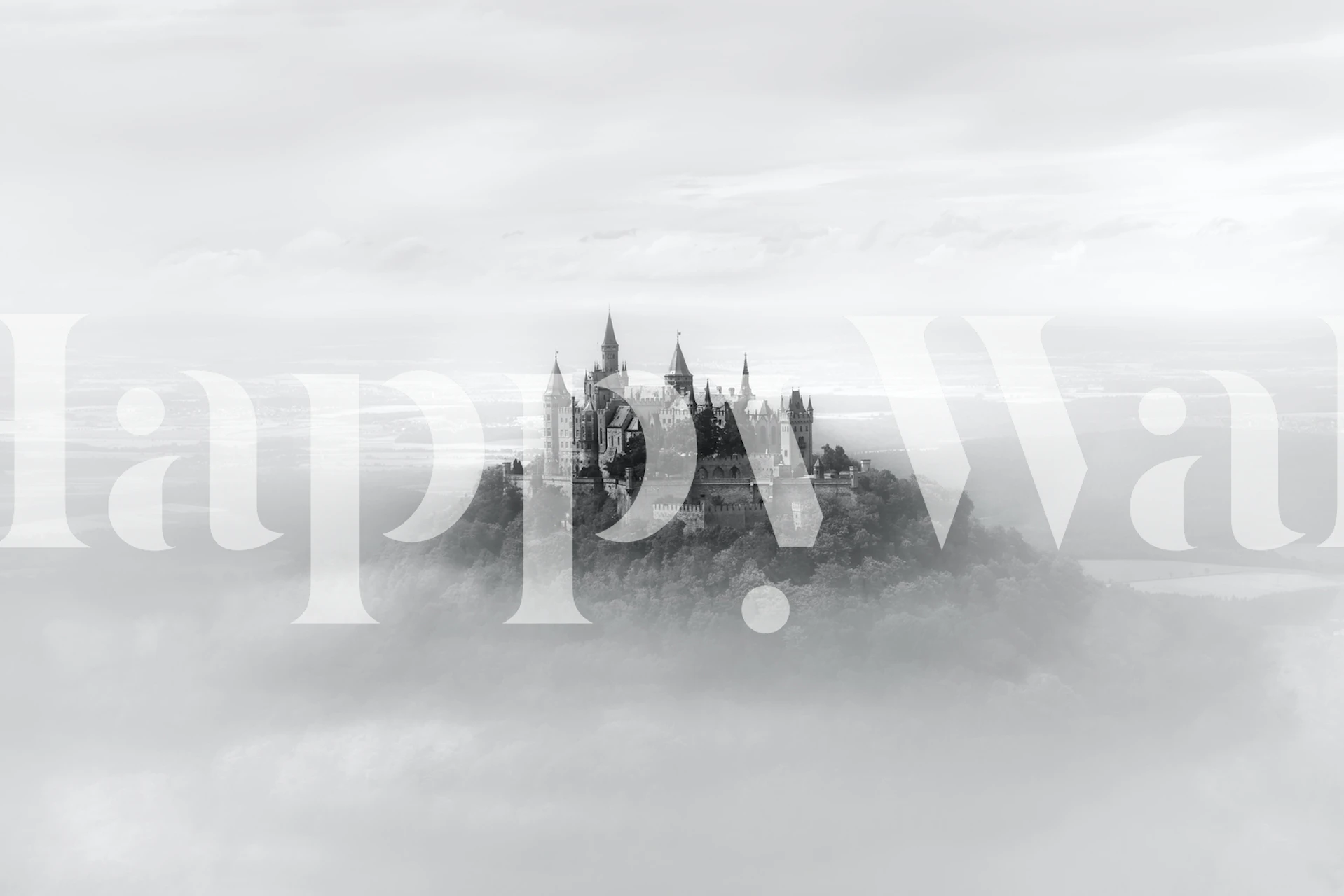 Papel de parede Hohenzollern em um quarto