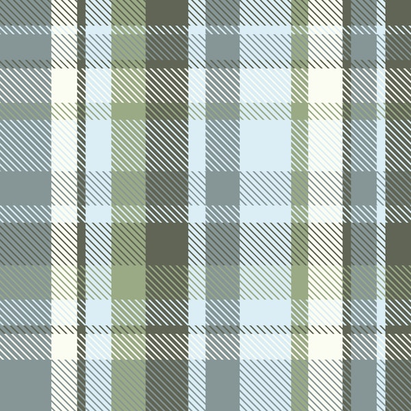 Calm Blue Green Plaid Design