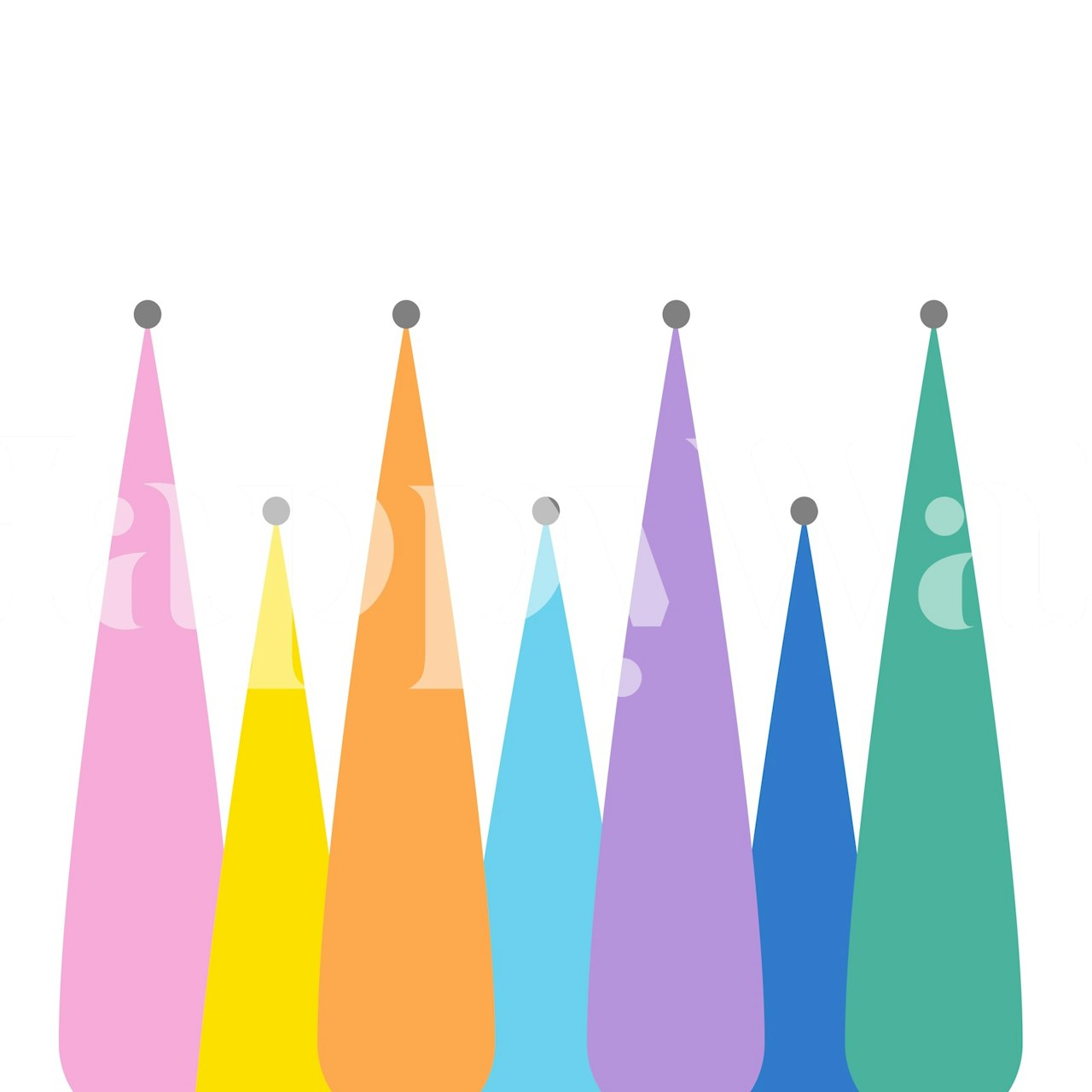 Rainbow Hills wallpaper in a room