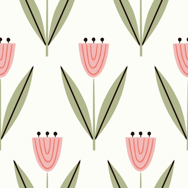 Stylized Tulip Charm