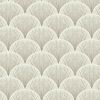 Glamorous Scallop Shells in beige tapet