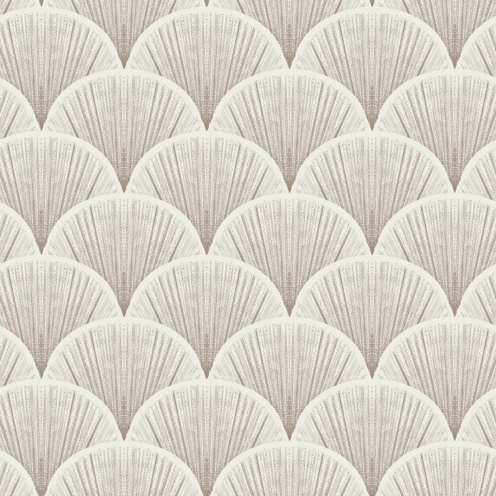Beige Scallop Shell Wallpaper for Elegant Decor