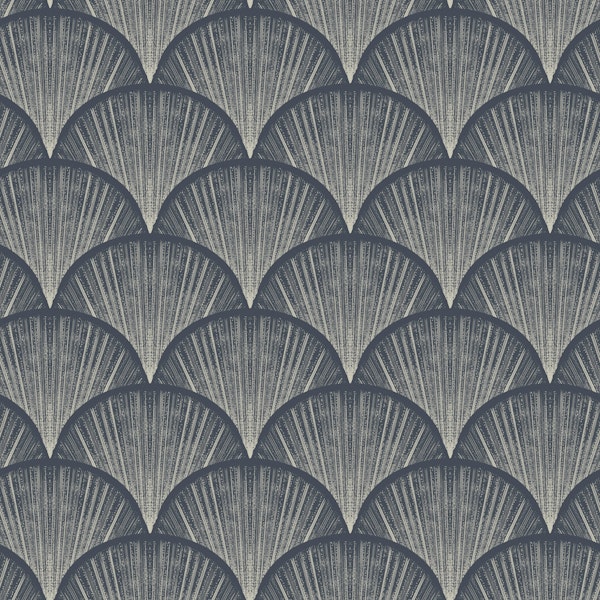 Glamorous Scallop Shells in blue