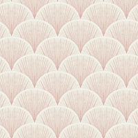 Glamorous Scallop Shells in pink tapet