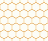 Honeycomb Hexagons Yellow papel de parede