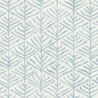 Minimal Coral Sea illustration light blue ταπετσαρία