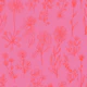Botanical Alp Wildflowers pink background - M