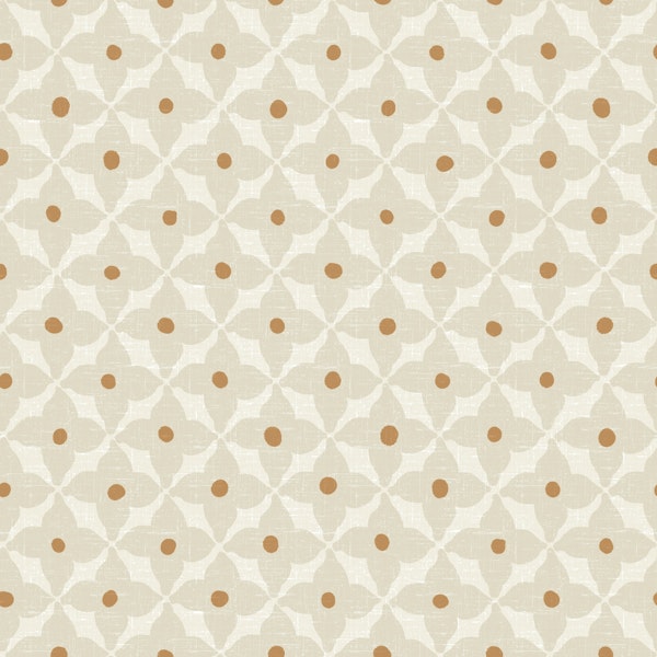 Retro Daisy Flower Sandy Cream