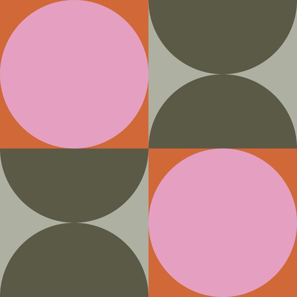 Retro Geometric Earthy Brights Pattern