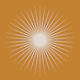 Retro Golden Sunburst Pattern