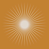 Retro Golden Sunburst Pattern wallpaper