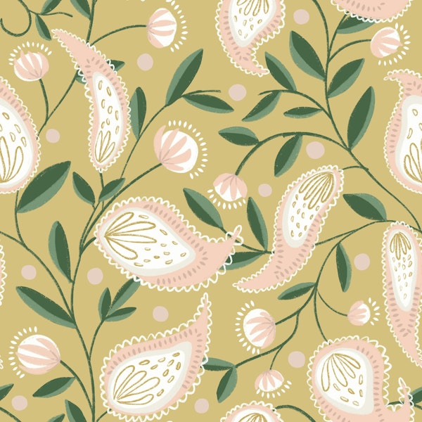 Floral Paisley Vines