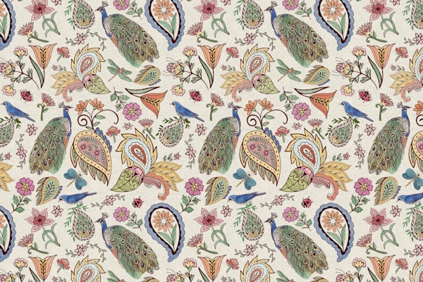 Peacock Paisley Whimsy