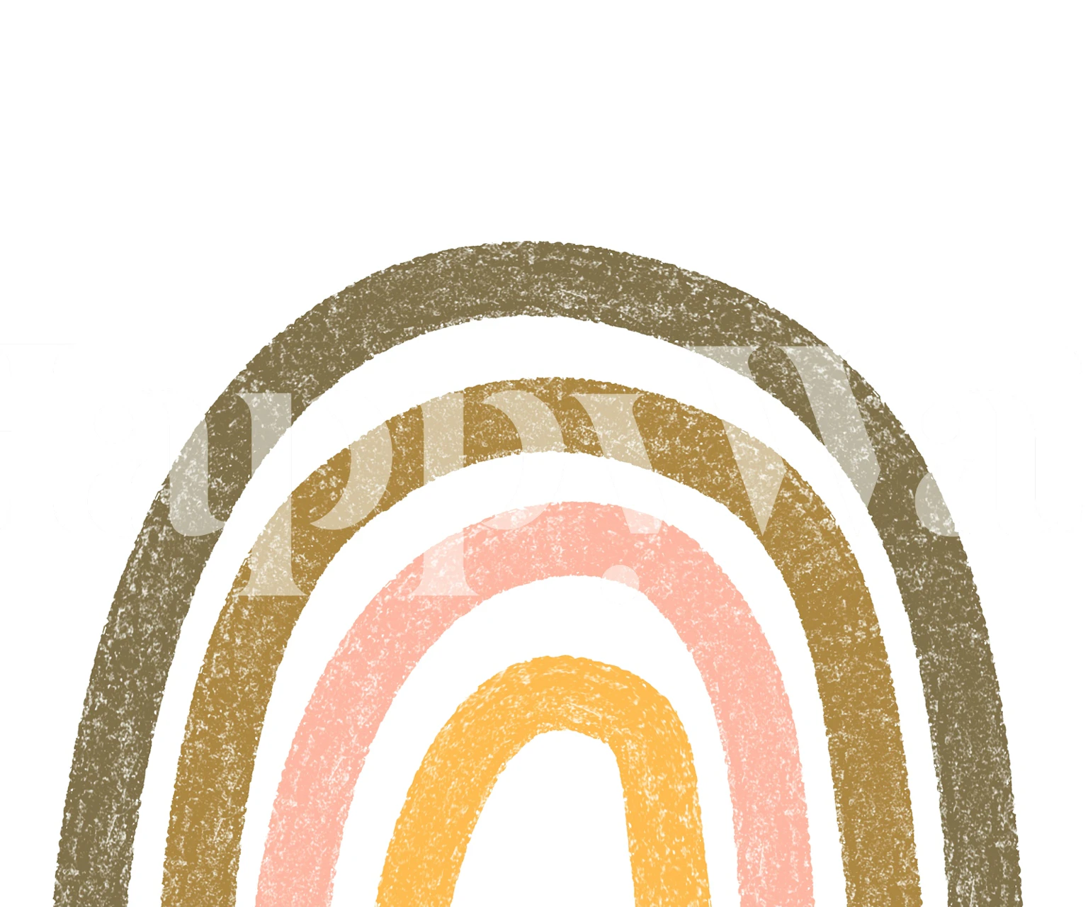 Bohemian Rainbow wallpaper in a stylish room