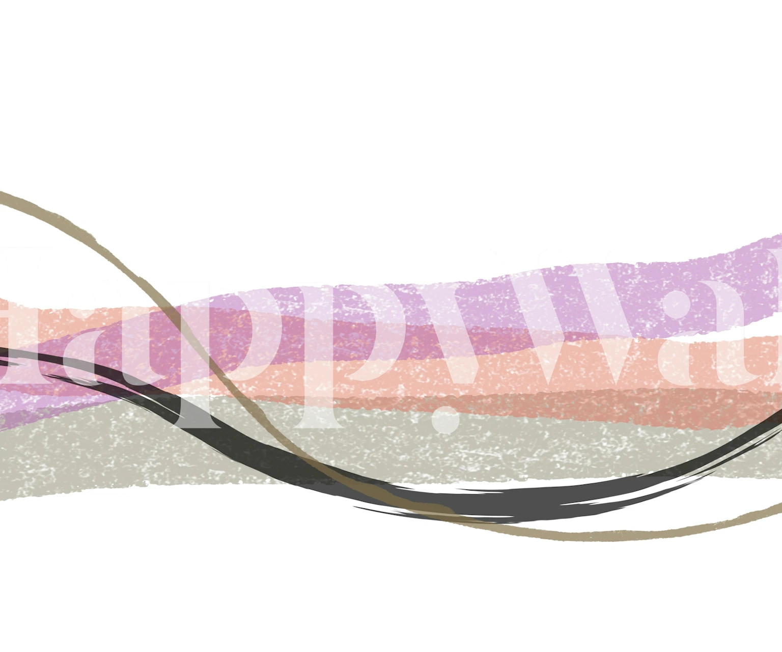 Earth Tones wallpaper in a room