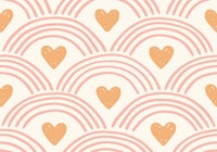 Arches and Hearts Yellow behang