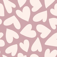 Playful Hearts Moody Pink carta da parati