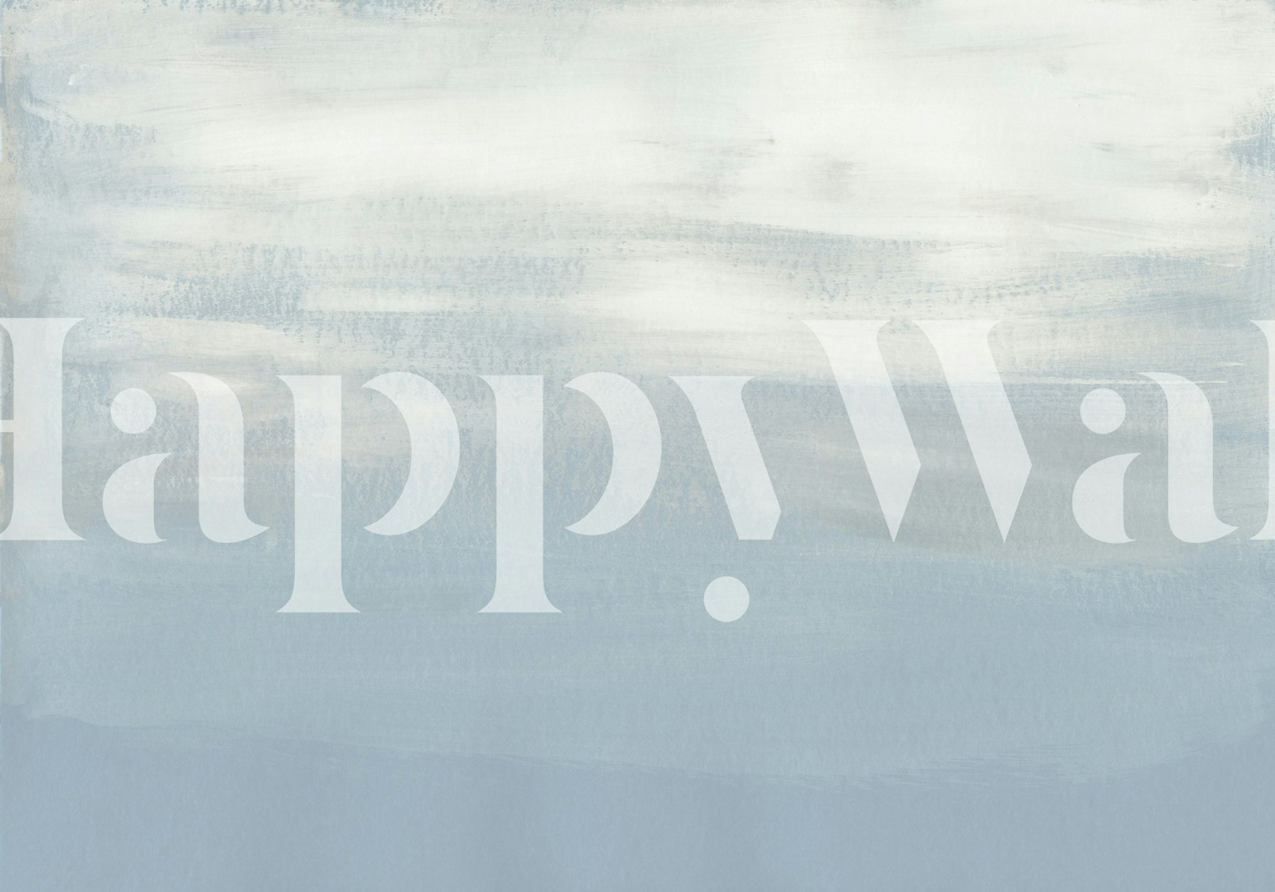 Ombre wallpaper with light blue gradient and textured brush strokes