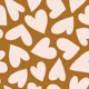 Playful Hearts Rust Brown Boho