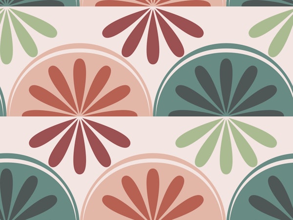 Vintage Floral Circles