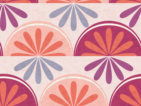 Abstract Floral Circles