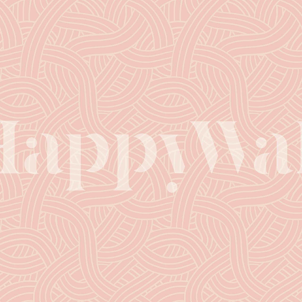 Design de papel de parede rosa interwoven waves