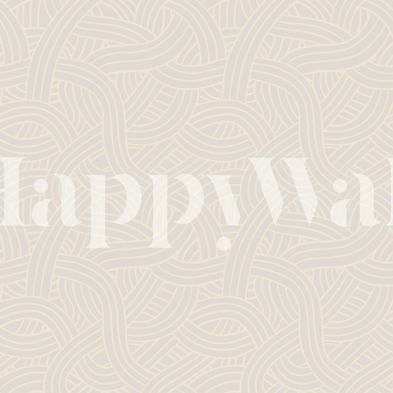 Woven wave pattern in lilac-grey tones wallpaper