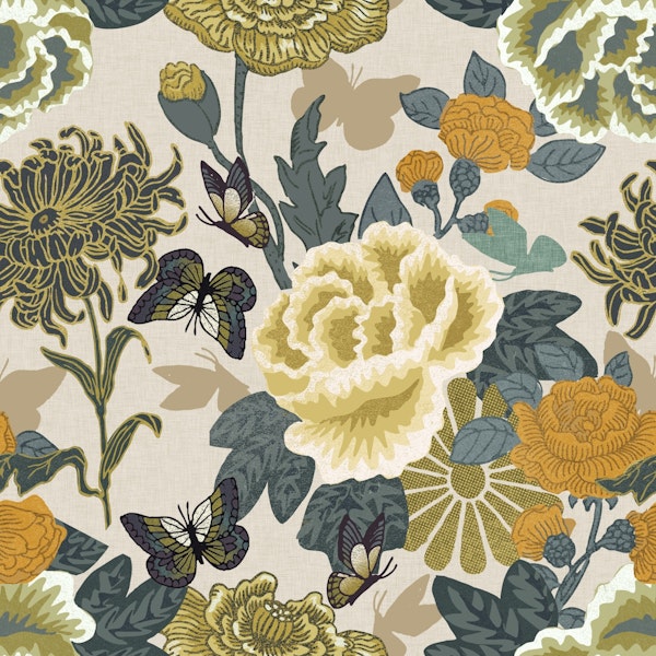 Timeless Blossoms and butterflies