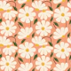 Wild Daisies pattern - peach