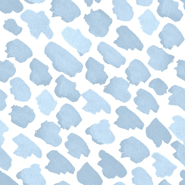 Calm Blue Clouds Watercolor Brushstrokes