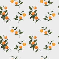 Orange Branches Pattern tapet