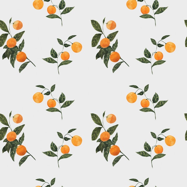 Orange Branches Pattern