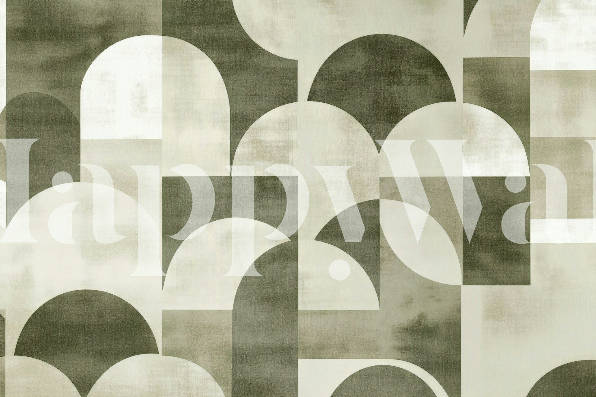 Calm Arch Geometry tapetti huoneessa