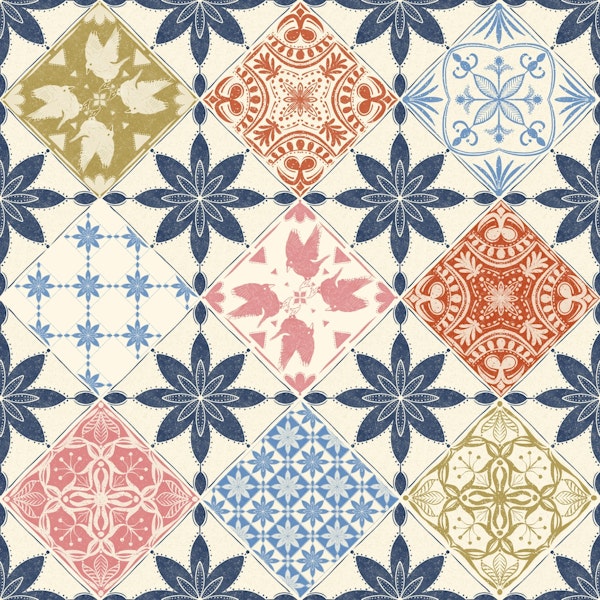 Colorful Santorini Blossoms