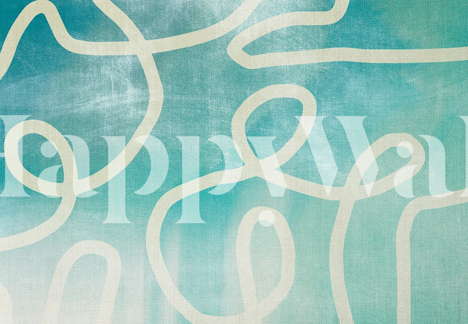 Barbante 1 tapetdesign i et rum